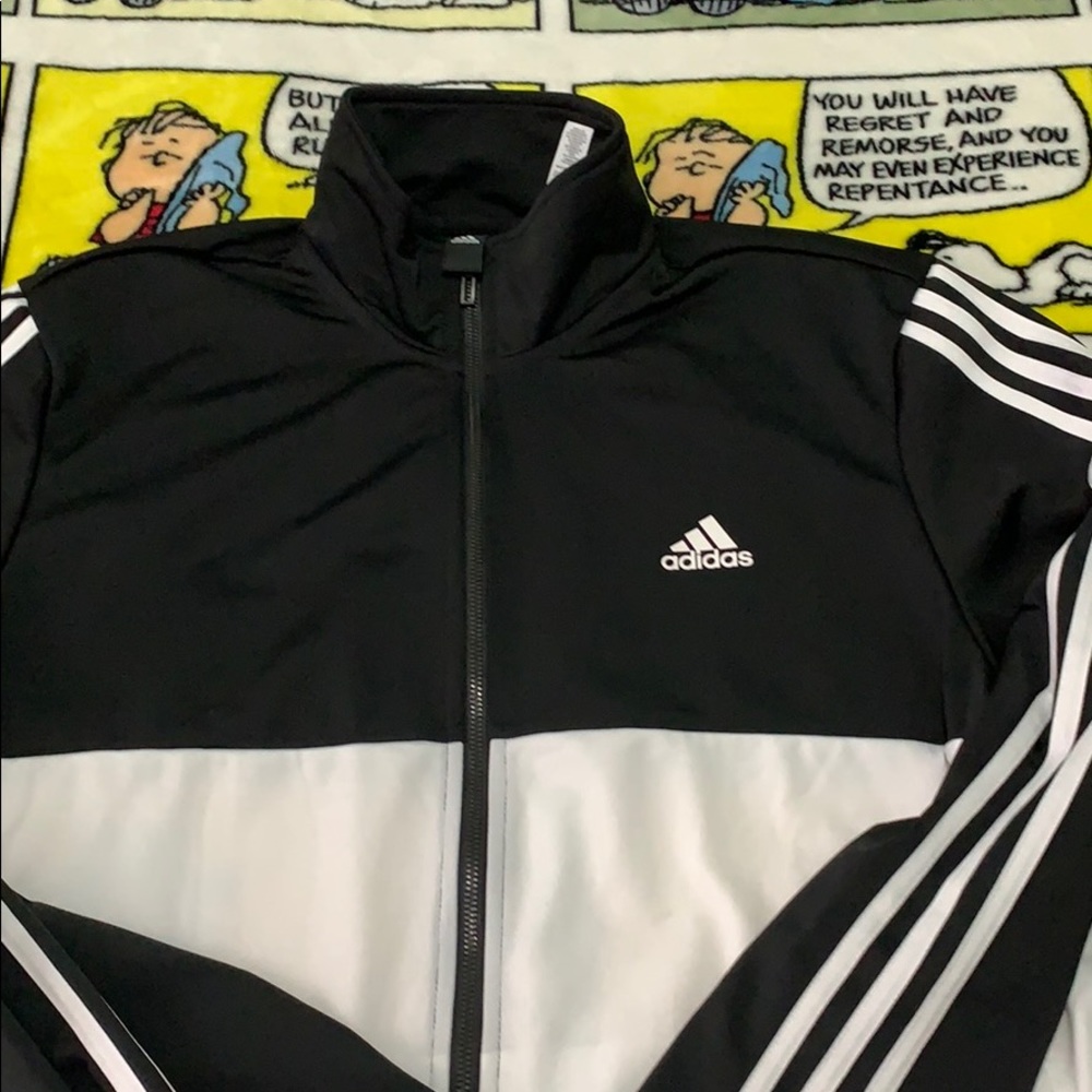 Adidas sweater size L used man black and white